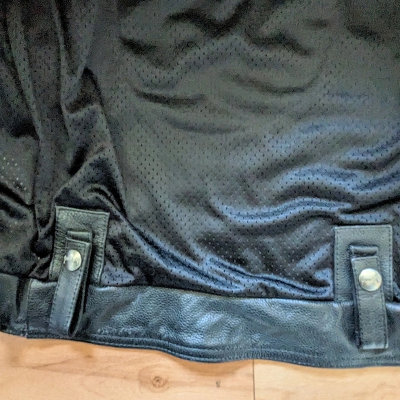 Leather Motorcycle Riding Jacket Power Trip - Picture 12 of 15